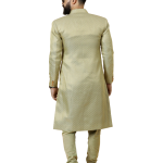 Stunning Lime Gold Banarasi Brocade Achkan for Men | Father-Son Combo | Grooms & Weddings | Jaipurio